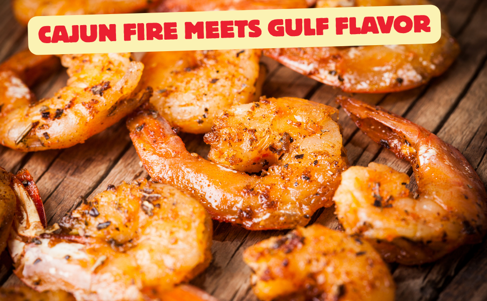 Lion Spice Co Gulf Cajun Seasoning – All-Natural Kosher Cajun Spice Blend for Chicken, Seafood, and Vegetables | Authentic Louisiana-Style Blackened Seasoning Rub | Non-GMO, Gluten-Free, Bold Southern Flavor