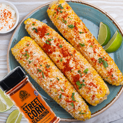 Lion Spice Co. Authentic Mexican Street Corn Seasoning - All-Natural Mexican Elote Spice Mix for Corn, Chili, Popcorn & More