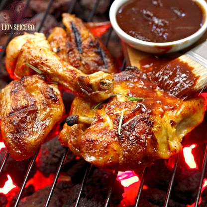 Lion Spice Co Hot Honey Seasoning – Sweet Heat Blend with Chili Peppers – Hot Honey Rub for Chicken, Wings, Ribs & BBQ – Ideal for Grilling, Roasting & Frying – 5.8 oz Shaker